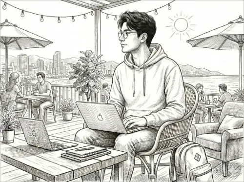 블로소득 워드프레스 가이드 일러스트