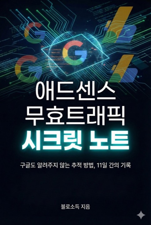 애드센스 무효트래픽 시크릿 노트 표지